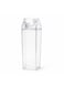 Square Clear Plastic Bottle &acirc;&euro;&ldquo; 1 Liter, L 7.5 x B 7.5 x H 26 cm, Reusable, Leak-Proof, BPA-Free Milk Carton Water Bottle for Milk, Juice, Water, Travel, Kitchen &amp; Storage