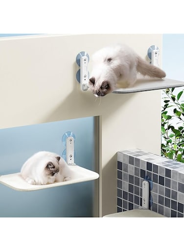 Gugxiom Cat Window Perch, Foldable Breathable Space Saving Kitten Hammock with Suction Cup for Glass Window