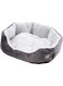 Pet Dog Beds Mats Dog House Puppy Cat Nest Candy Color Cashmere Sofa Kennel Pet Accessories - Grey
