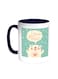 I Love My Mom Printed Coffee Mug Blue/White 11ounce