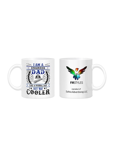 I'm A Engineer Dad Printed Mug White
