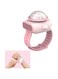 OBABO [Upgrade] Mini Wrist Fan for Kids Projector Lamp Watch Small Fan,Personal Portable Handheld Wrist Strap for Childrens Boys Girls,USB Rechargeable Ultra-quiet Vaneless Summer Fan (Pink)