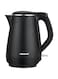 Admiral Electric Kettle 1L, With Open Lid Opening Function, Double Layered, Boil Dry Protection, Black, 1 Year Warranty, ADKT170GSS3.