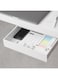 AirTaxiing Under Desk Drawer -Large Under Table Hidden Drawer Desk Accessories &amp; Workspace Organizers Desktop Storage Pencil Slide Out Pull Out Organizer , white