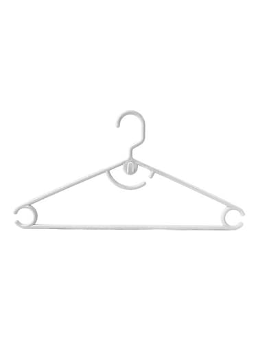 HANGER PLST. ARCH WHITE 6 PCS SET