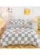 4Piece Bed Sheet Set Polyester Soft Quilt Cover With 1Quilt Cover 200*230cm 1 Flat Sheet and 2 Pillowcases