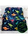 Glow in The Dark Blanket Soft Throw All Seasons for Couch Sofa Bed /Dinosaur Gifts Toys for Kids Boys - Glow in The Dark Blanket Dino Throw Age 1-13 Years Old 150 x 120cm