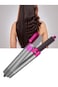 5 in 1 Hot Air Brush Hair Curler Set &ndash; Grey &amp; Pink   Dryer, Straightener &amp; Styling Tool