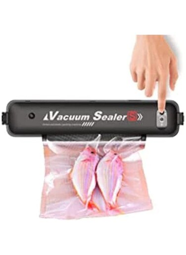 Dubai Gallery Vacuum Sealer Household Automatic Packing Food Preservation Vacuum Air Sealer With 15 Bags Black AMZ-N53087491A