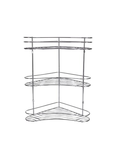 3 Layer Corner Rack Silver