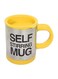 Stirring Coffee Mug Yellow/Silver/Black
