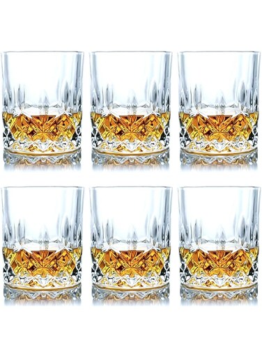 SZMMG Whiskey Glass,11 oz Rocks Glasses set of 6, Old Fashioned Bar Whiskey Glasses for Drinking Cocktail，Scotch，Bourbon . Cocktail Glass Make a Great Gift Idea For Cocktail and whiskey Enthusiasts