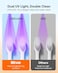 Bitvae Toothbrush Cleaner, UV-C Cleaning and Air Drying, LED Smart Screen, Rechargeable Wall Mount Toothbrush Holder, White