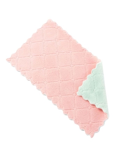 Dish Washing Rag Pink/Green 265x140mm