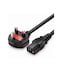 Computer Printer and LCD Monitor UK 3 pin High Quality Power Cable with Protection Fuse 1.5m