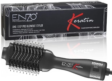 PrecisionWare Enzo EN-6218 One Step Ionic Pro Blowout Styler For Tangle Free Smooth Hair With 1000W Powerful Motor