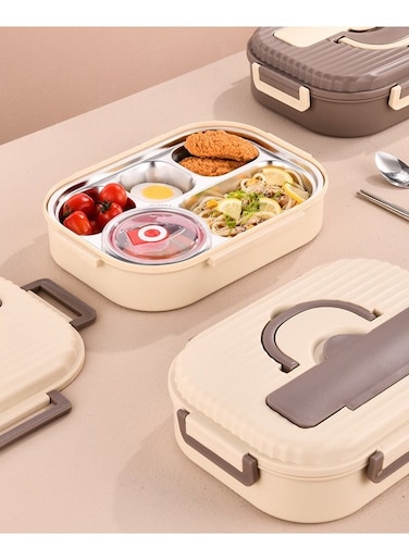 Ultimate Stainless Steel Lunch Box Boss Leak-Proof Microwave Safe Soup Bowl FREE Thermal Insulated Bag &amp; Utensils
