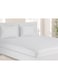 Fitted Sheet 1pc-Fabric: 100% Cotton 250tc Sateen 1cm Stripe Cotton White 150x200+30cm