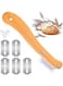 Bread Slicer, Bread Lame Wooden Handle Bread Slashing Tool Dough Scoring Knife, Made of Wooden and Stainless, Ergonomic Design, with 5 Pieces Replaceable Blades for Bread Making Kitchen Accessories