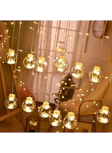Yoawllty Diwali Lights, Wish Ball String Lights for Diwali Decoration, Warm White Diwali Decoration Light for Home, Indoor and Outdoor