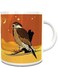Impress Ceramic Coffee Mug with Arabian Falcon Illustration Design (White)