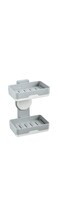 Fitto Double Soap Holder with Suction Cup, Double Layer, Removable, Space Saving, Strong Soap Holder