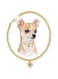 HOWWFALY Dog Collar and Cat Chain Necklace Stainless Steel Adjustable 18K Gold Heart-Shaped Necklace for Small Pets Cats Kitten Puppy (Gold, 10 inch)