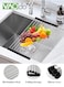 Roll up Dish Drying Rack Over The Sink Kitchen Roll up Sink Drying Rack Portable Dish Drainer Foldable Dish Drying Rack Stainless Steel