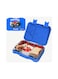 Lunch Box Bento style Blue Color for Kids 4 &amp; 6 Convertible Compartments  BPA FREE LEAK PROOF  Dishwasher Safe   Back to School Season  Food Graded Materials  Made of Triton