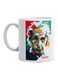 Print Albert Einstein Printed Porcelain Mug White/Red/Green