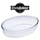 Ocuisine 3L Oval Roaster - French-Made Borosilicate Glass, Oven Safe, Even Heat Distribution