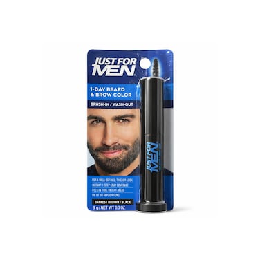 Just For Men Beard & Brow Color Darkest Brown Black 9g