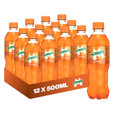 Mirinda Orange Bottle 500ml Pack of 12