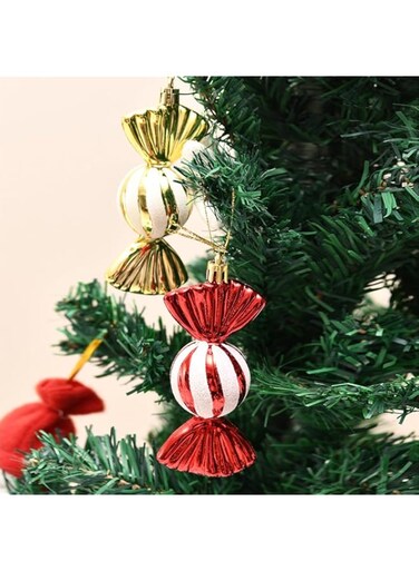 4 Christmas candy pendants, cute Christmas tree pendants, Christmas ornaments, party supplies