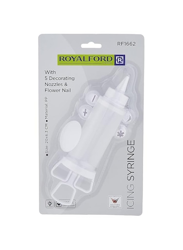 Royalford Icing Syring with Nozzles [RF1662-IS5]