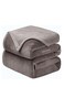 HOME&Acirc;&reg; 300 GSM Premium Plush Double Blanket for Bed, Sofa, Couch, Travel and Camping AC Blanket   230 X 210 cm   Grey