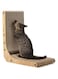 FUKUMARU Cat Scratcher, 16.73 Inch L Shape Cat Scratch Pad Wall Mounted, Cat Scratching Cardboard with Ball Toy for Indoor Cats, Medium Size