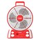 STARGOLD Rechargeable Table Fan 12&quot; High-Speed Turbo Fan With Remote Control AC/DC, SG-4076