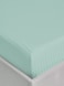 MAXQON Fitted Bed Sheet +2Pcs Pillow Covers, King Size 180x200+20cm, Color Sky blue