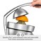 Sage The Citrus Press Pro - Quiet Automatic Orange &amp; Grapefruit Juicer - Lemon &amp; Lime Squeezer - Stainless - Dishwasher Safe - Brushed Aluminium - UAE Version (2 Year Manufacturer Warranty)