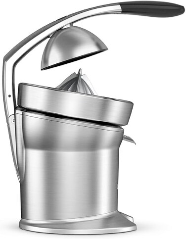 Sage The Citrus Press Pro - Quiet Automatic Orange &amp; Grapefruit Juicer - Lemon &amp; Lime Squeezer - Stainless - Dishwasher Safe - Brushed Aluminium - UAE Version (2 Year Manufacturer Warranty)