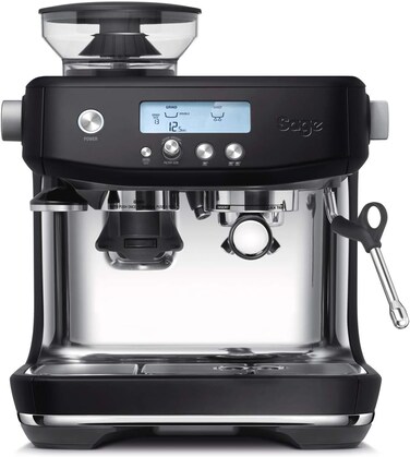 Sage The Barista Pro, Bean To Cup Coffee Machine With Grinder And Milk Frother, Black Truffle - UAE Version, 2 Year Manufacturer Warranty