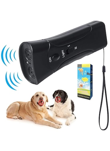 Aputue Anti Barking Device, Ultrasonic Dog Barking Deterrent with LED Lights, 3 in 1 Bark Control Tool, Pet Training Device, Anti Dog Barking Control Device for Almost Dogs