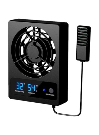 Ventilation Fan for Reptile Enclosure, Dehumidifier for Rainforest Terrarium Vivarium, Ventilation Cooling, Improving Air Circulation for Amphibians, Reptiles, and Snakes