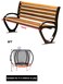 Outdoor Play Equipment: Plastic Spring Rider, Wood Park Bench, 8FT Trampoline With Basketball Frame Hoop, Plastic Caterpillar Tunnel, Outdoor Playground Swing And Slide Set, Spring Two Seater Seesaw.