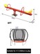 Outdoor Play Equipment: Plastic Double Seats Spring Rider, 8FT Trampoline With Basketball Frame Hoop, Indoor And Outdoor Playhouse, Outdoor Playground Swing and Slides Set, Spring Two Seater Seesaw.