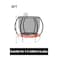 Outdoor Play Equipment: Plastic Spring Rider, Round Four-Seater Spring Seesaw, 8FT Trampoline With Basketball Frame Hoop, Plastic Caterpillar Tunnel, Outdoor Durable Swing Slide Large Playground.
