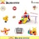 Outdoor Play Equipment: Plastic Spring Rider, Round Four-Seater Spring Seesaw, 8FT Trampoline With Basketball Frame Hoop, Plastic Caterpillar Tunnel, Outdoor Durable Swing Slide Large Playground.