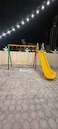 Durable Swing Slide Set Single Slide and Three Swings Kids Games Park Outdoor Playground Equipment With Basketball Hoop