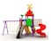 Outdoor Durable Swing Slide Play Set Large Playground Kids Games Play Equipment